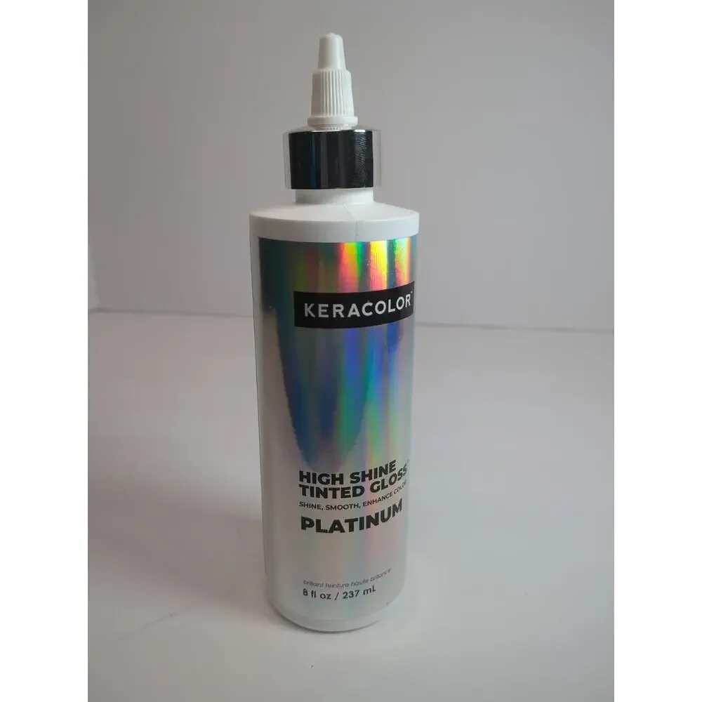 Keracolor Platinum‎ High Shine Tinted Hair Gloss for In Shower Use 8fl oz New